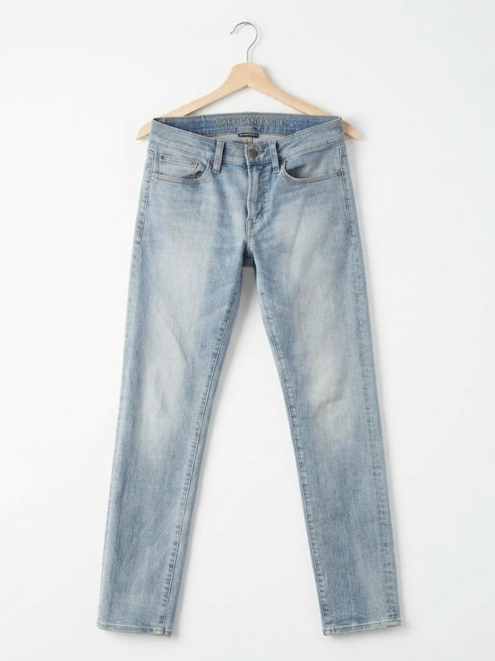 AMERICAN Eagle Outfitters Women's 28 Extreme Flex 4 Light Wash Slim Jeans